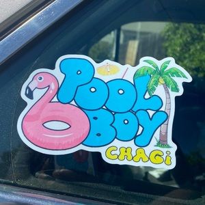Poolboychagi Sticker, stick these on anything!